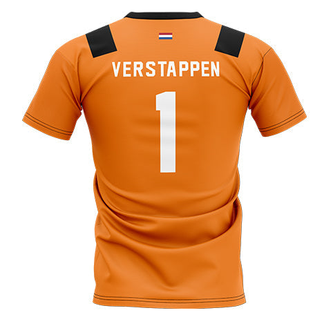 22 Verstappen-Playera Naranja